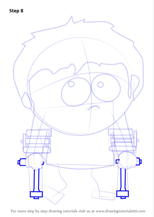 Learn How to Draw Jimmy Valmer from South Park (South Park) Step by