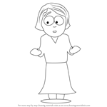 How to Draw Linda Stotch from South Park