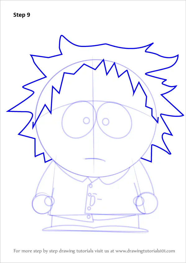 Learn How to Draw Tweek Tweak from South Park (South Park) Step by Step