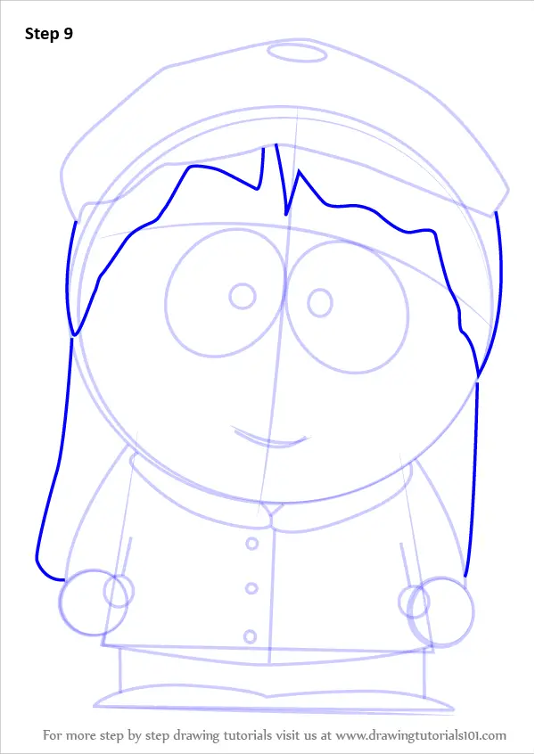 Step by Step How to Draw Wendy Testaburger from South Park
