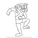 How to Draw Brak from Space Ghost