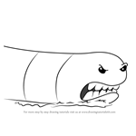 How to Draw Alaskan Bull Worm from SpongeBob SquarePants