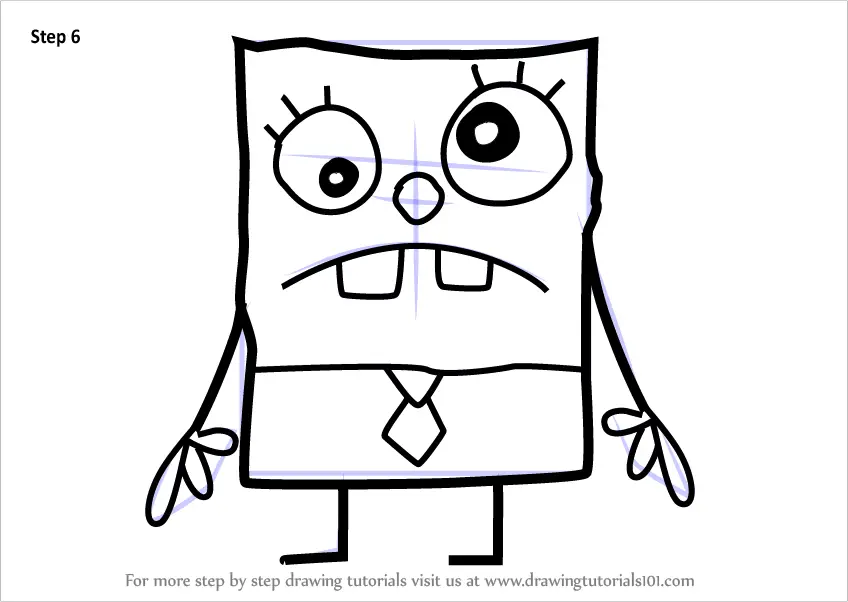 Learn How to Draw DoodleBob from SpongeBob SquarePants (SpongeBob