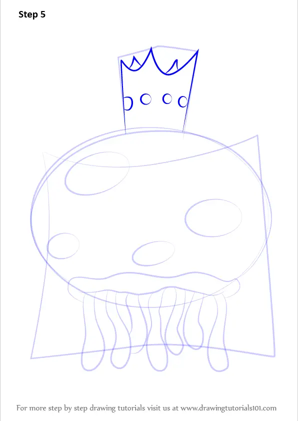 Learn How to Draw King Jellyfish from SpongeBob SquarePants (SpongeBob