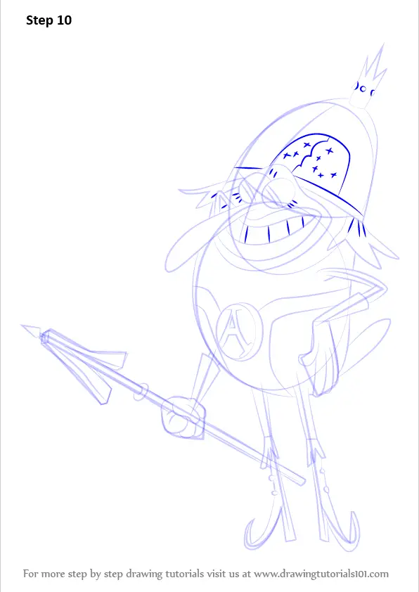 Learn How to Draw Lord Royal Highness from SpongeBob SquarePants