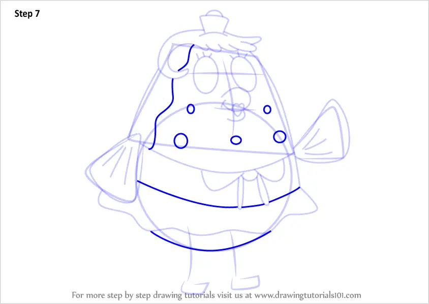 Learn How to Draw Mrs. Puff from SpongeBob SquarePants (SpongeBob