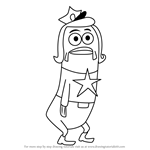 How to Draw Officer Nancy from SpongeBob SquarePants