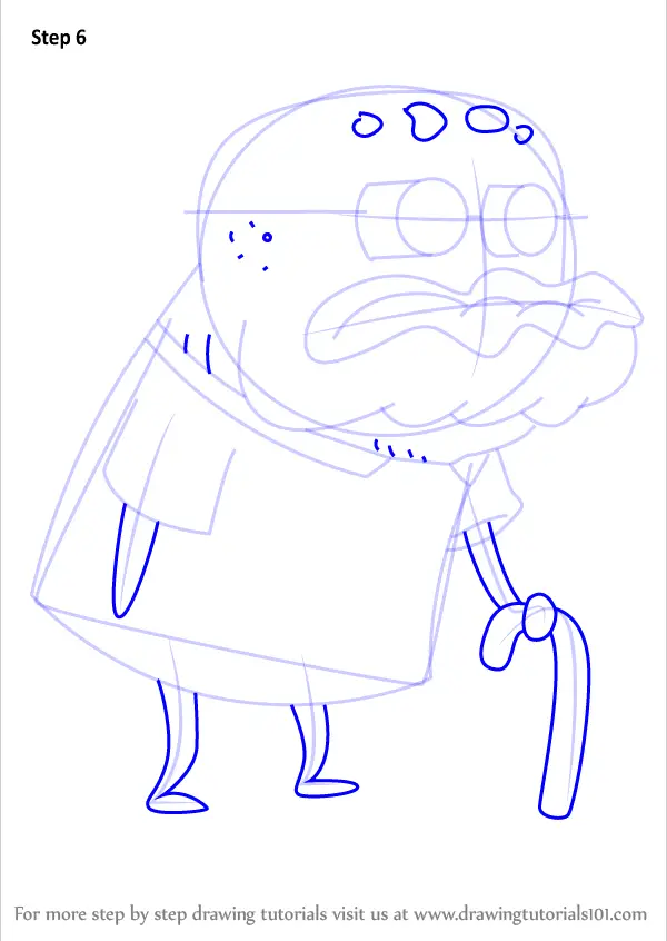 Learn How to Draw Old Man Jenkins from SpongeBob SquarePants (SpongeBob