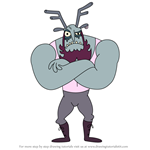 How to Draw Beard Deer from Star vs the Forces of Evil