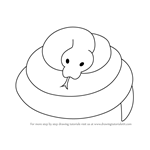 How to Draw Onion's Snake from Steven Universe