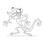 How to Draw The Chameleon from T.U.F.F. Puppy