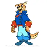 How to Draw Don Karnage from TaleSpin