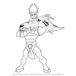 How to Draw Trigon from Teen Titans