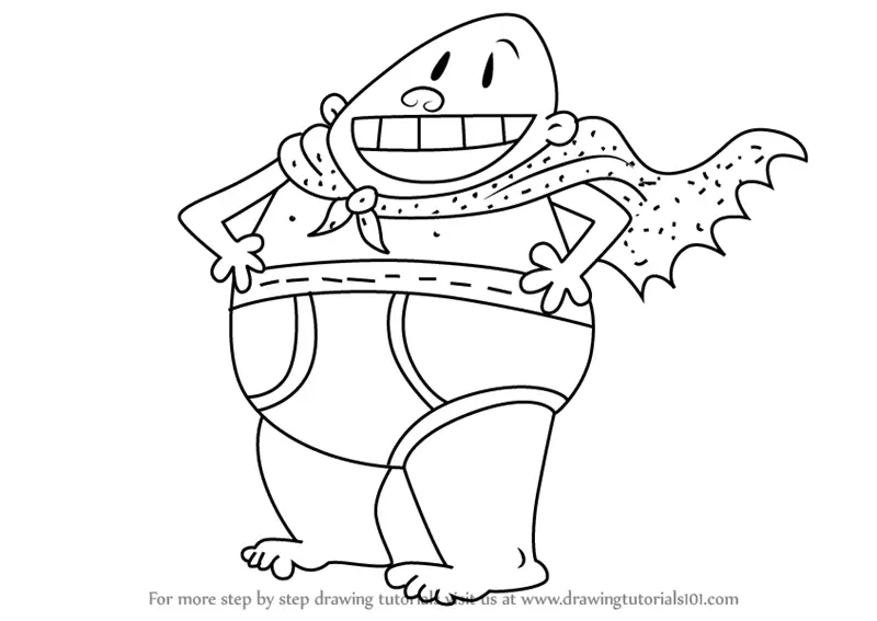 Learn How to Draw Captain Underpants from The Adventures of Captain ...