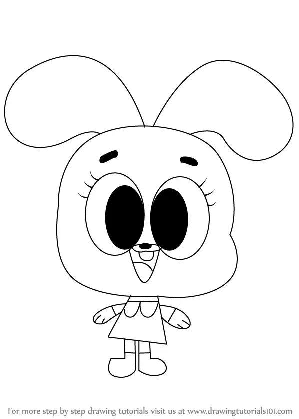 Learn How to Draw Anais Watterson from The Amazing World of Gumball (The  Amazing World of Gumball) Step by Step : Drawing Tutorials