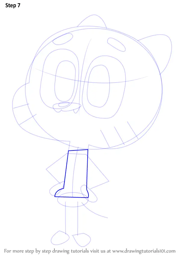 Learn How to Draw Gumball Watterson from The Amazing World of Gumball ...