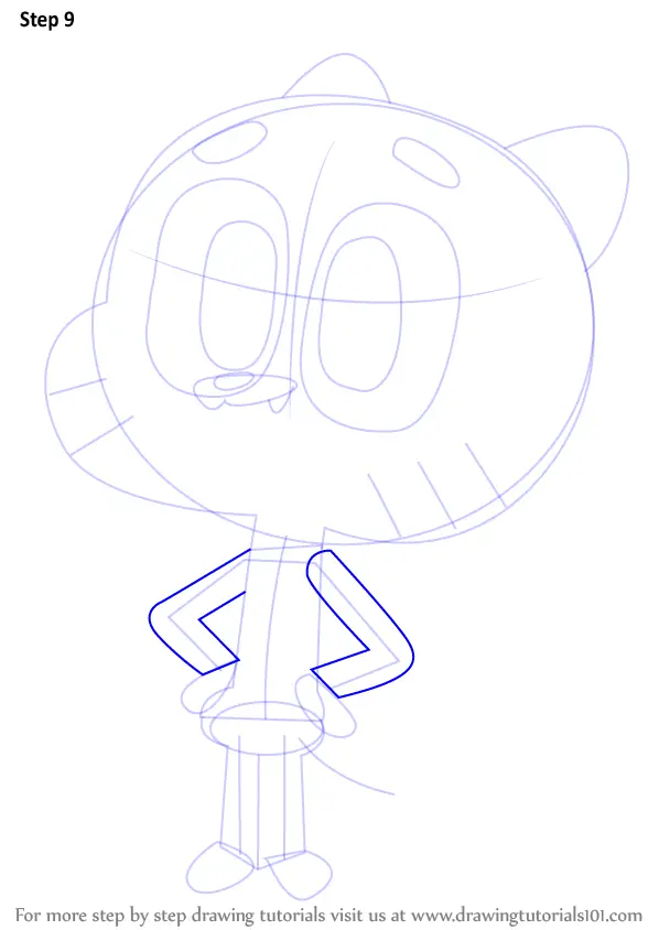 Learn How to Draw Gumball Watterson from The Amazing World of Gumball