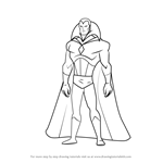 How to Draw Vision from The Avengers - Earth's Mightiest Heroes!