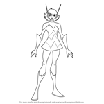 How to Draw Wasp from The Avengers - Earth's Mightiest Heroes!
