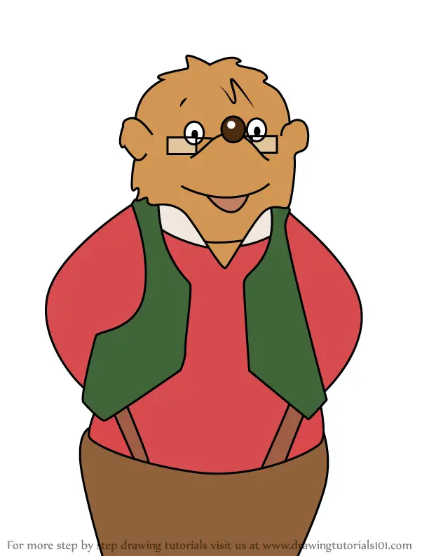 coloring pages grizzly gramps the berenstain bears