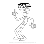 How to Draw Mr Crocker from The Fairly OddParents