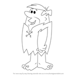 How to Draw Barney Rubble from The Flintstones