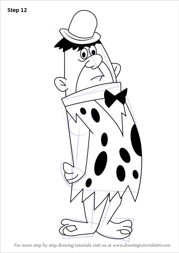 Learn How to Draw Joe Rockhead from The Flintstones (The Flintstones ...