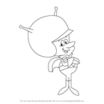 How to Draw The Great Gazoo from The Flintstones