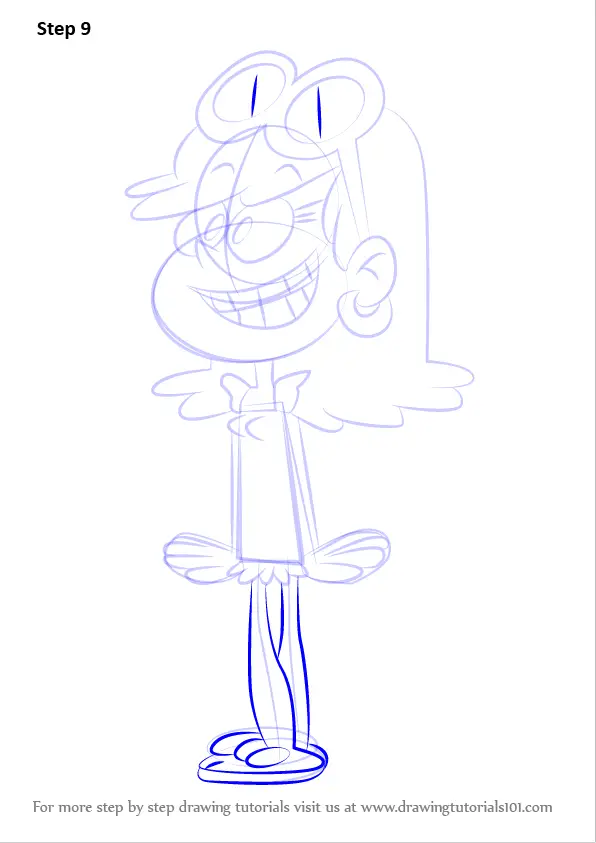 Learn How to Draw Leni Loud from The Loud House (The Loud House) Step ...