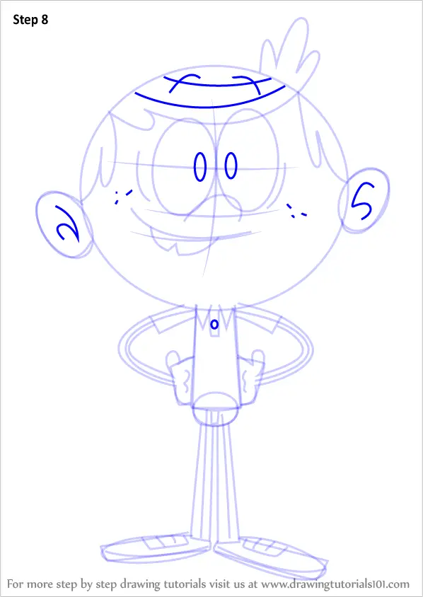 Learn How to Draw Lincoln Loud from The Loud House (The Loud House