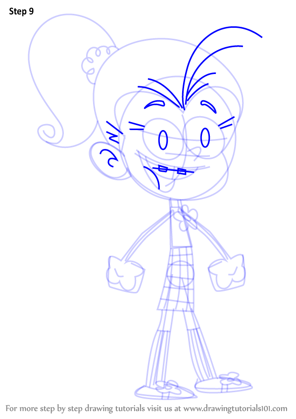 Step by Step How to Draw Luan Loud from The Loud House