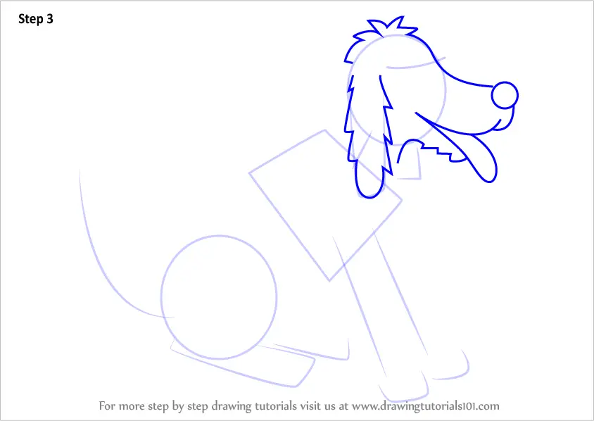 Learn How to Draw Floppy the dog from The Magic Key (The Magic Key
