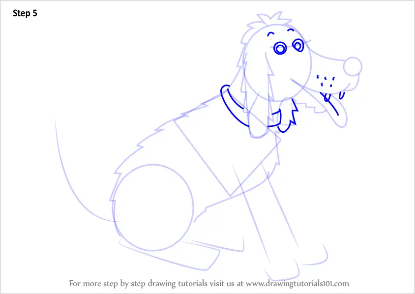 Learn How to Draw Floppy the dog from The Magic Key (The Magic Key