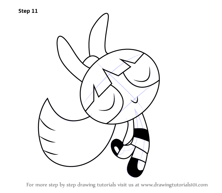 How To Draw Blossom From The Powerpuff Girls Printable Step By Step My Xxx Hot Girl