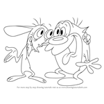 How to Draw Ren and Stimpy