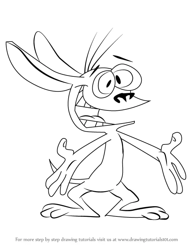 How to Draw Ren and Stimpy Step by Step
