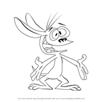 How to Draw Ren from The Ren and Stimpy Show