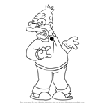 How to Draw Abe Simpson from The Simpsons