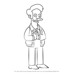 How to Draw Apu Nahasapeemapetilon from The Simpsons