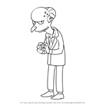 How to Draw Charles Montgomery Burns from The Simpsons