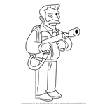 How to Draw Hank Scorpio from The Simpsons