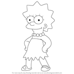 How to Draw Lisa Simpson from The Simpsons
