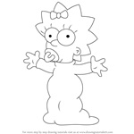 How to Draw Maggie Simpson from The Simpsons