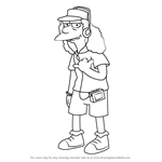 How to Draw Otto Mann from The Simpsons