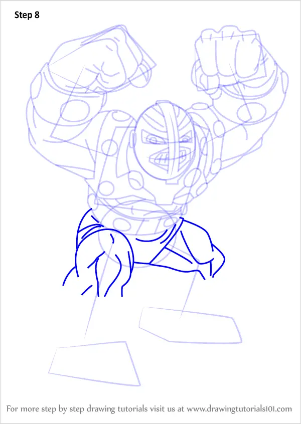 Step by Step How to Draw Bulldozer from The Super Hero Squad Show