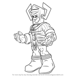 Step by Step How to Draw Galactus from The Super Hero Squad Show ...