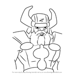 How to Draw Heimdall from The Super Hero Squad Show