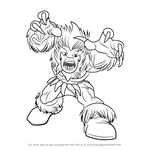How to Draw Sabretooth from The Super Hero Squad Show
