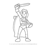How to Draw Valkyrie from The Super Hero Squad Show