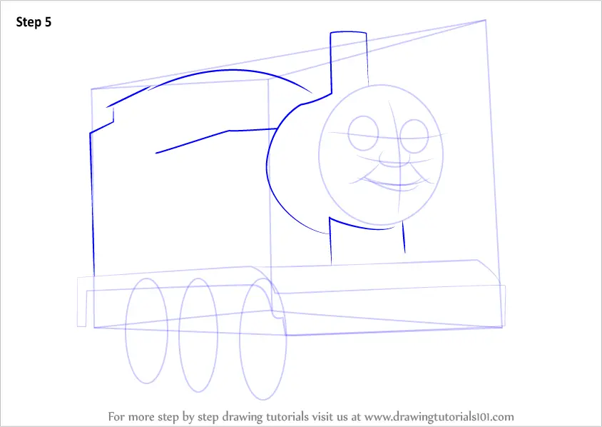 Learn How to Draw Thomas the Tank Engine (Thomas & Friends) Step by